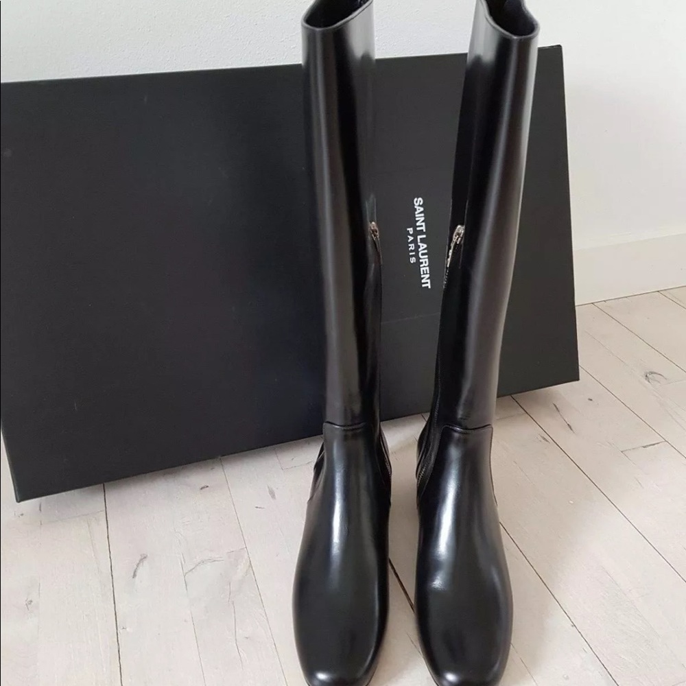 Saint Laurent leather boots